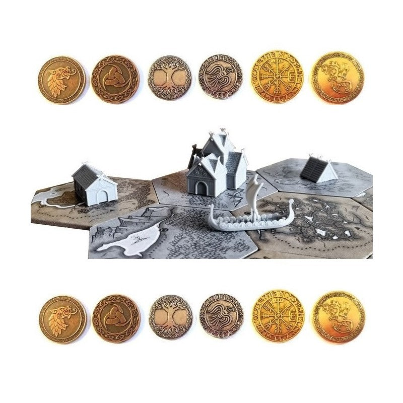 DOMINANCE "MUNDO VIKINGO" (set de monedas y miniaturas)