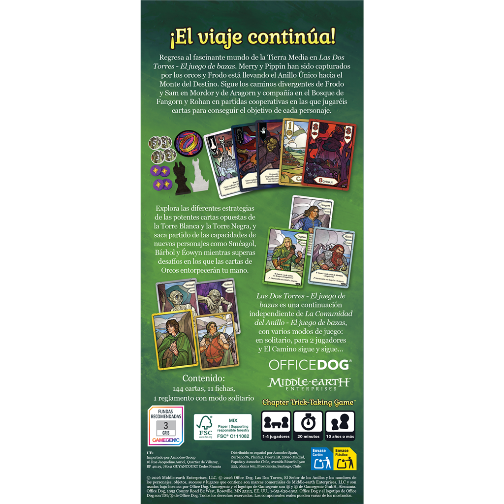 EL SEÑOR DE LOS ANILLOS: LAS DOS TORRES el juego de bazas
